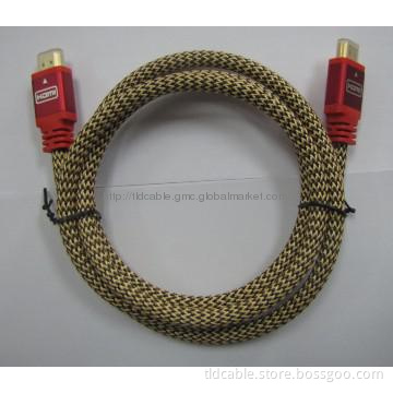 Metal Shell HDMI Cable with Nylon net